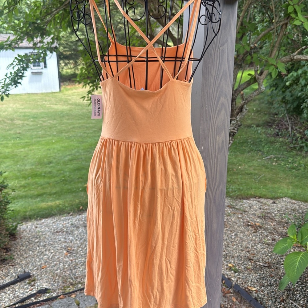 Old navy Fit & Flare Cross-Back Mini Cami Dress - Picture 3 of 3